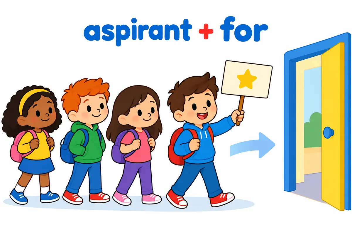 Three cartoon cards show a queue of hopeful children waiting outside a door for a place on a team.