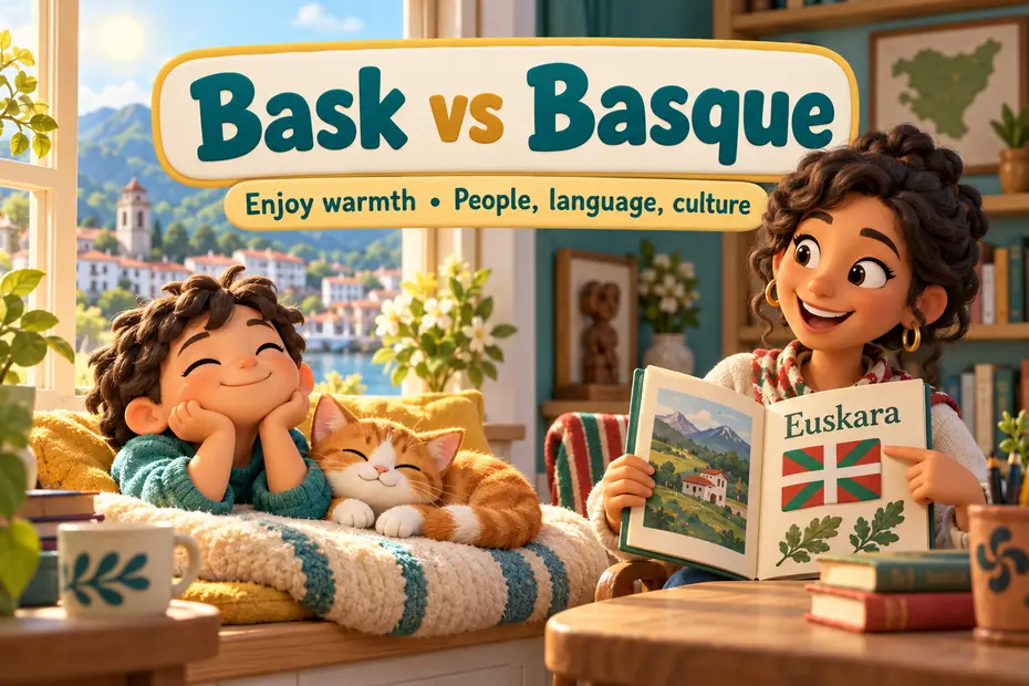Bask vs Basque: enjoy warmth versus people, language, and culture