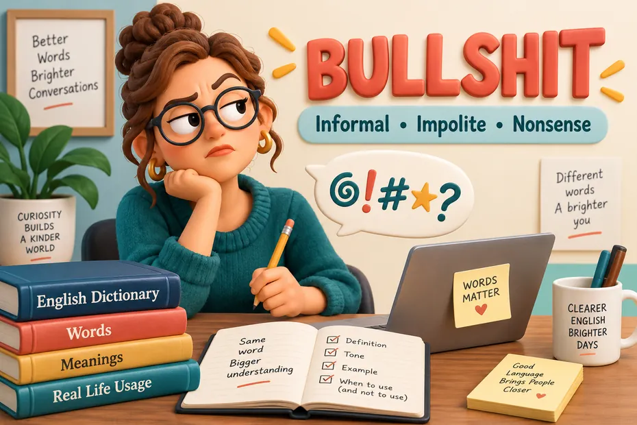 Bullshit is informal and impolite; it commonly means nonsense.