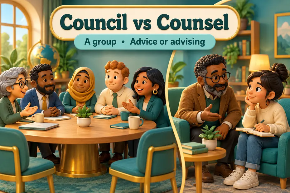 Council vs counsel: a group and advice or advising