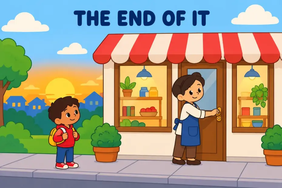 A shop quietly closing illustrates demise in a sentence as an ending or downfall.
