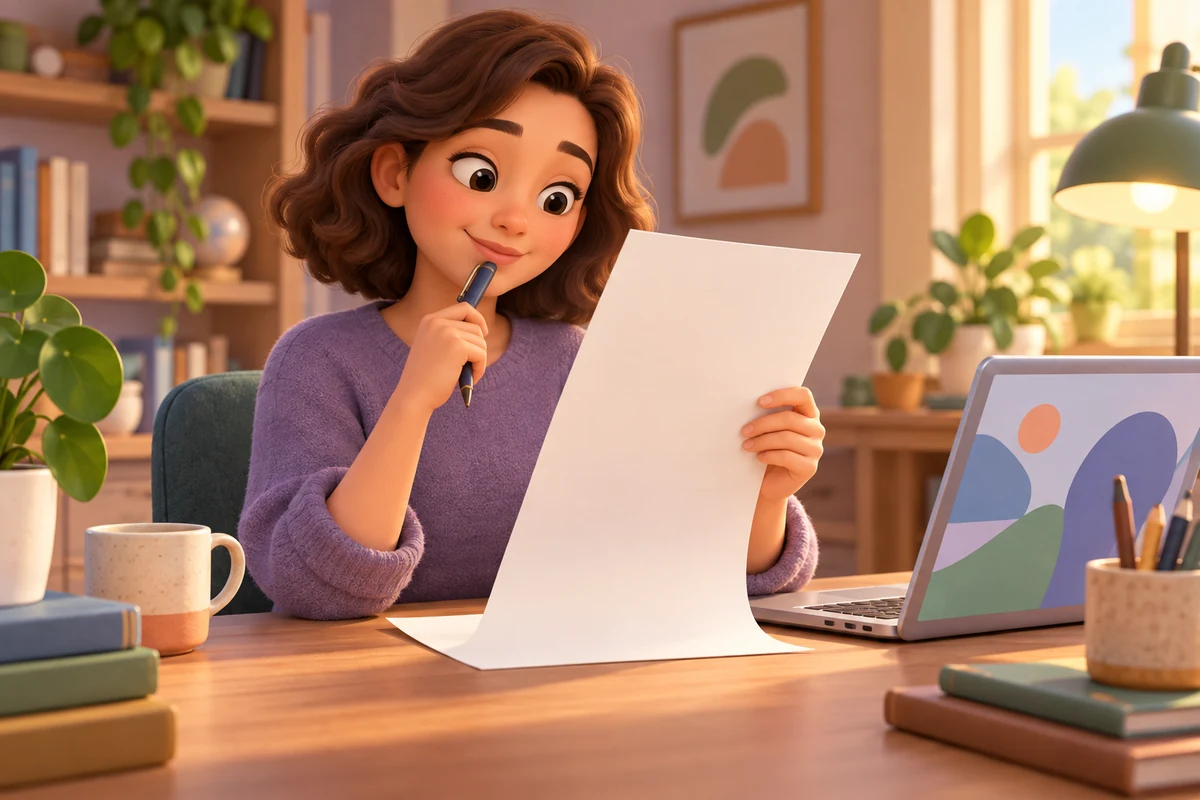 An editor considers the tone of a written passage.
