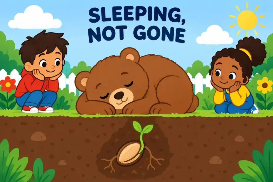 A sleeping animal and inactive seed illustrate dormant in a sentence as temporarily inactive, not gone.