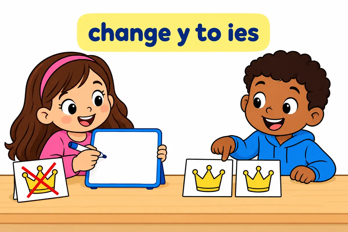 A cartoon sign shows dynasties correctly spelled, with the y changed to ies beside a crossed-out dynastys.
