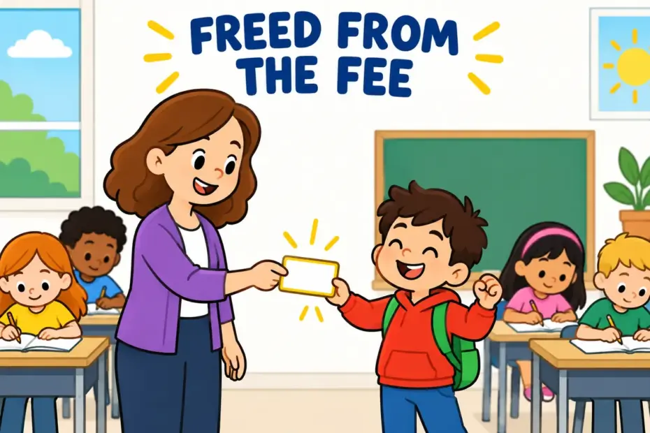 A pupil excused from a requirement illustrates exempt in a sentence.