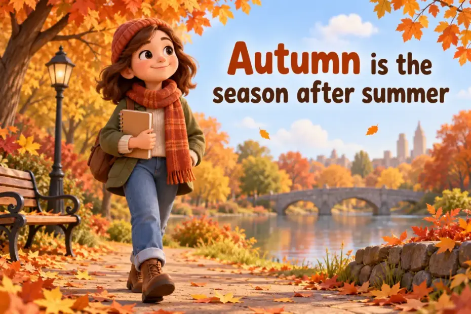 Autumn is the season after summer