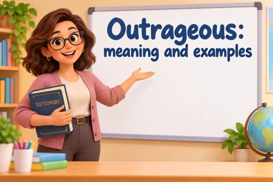 Outrageous: meaning and examples