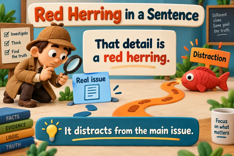 Detective example shows a red herring as a distraction from the real issue