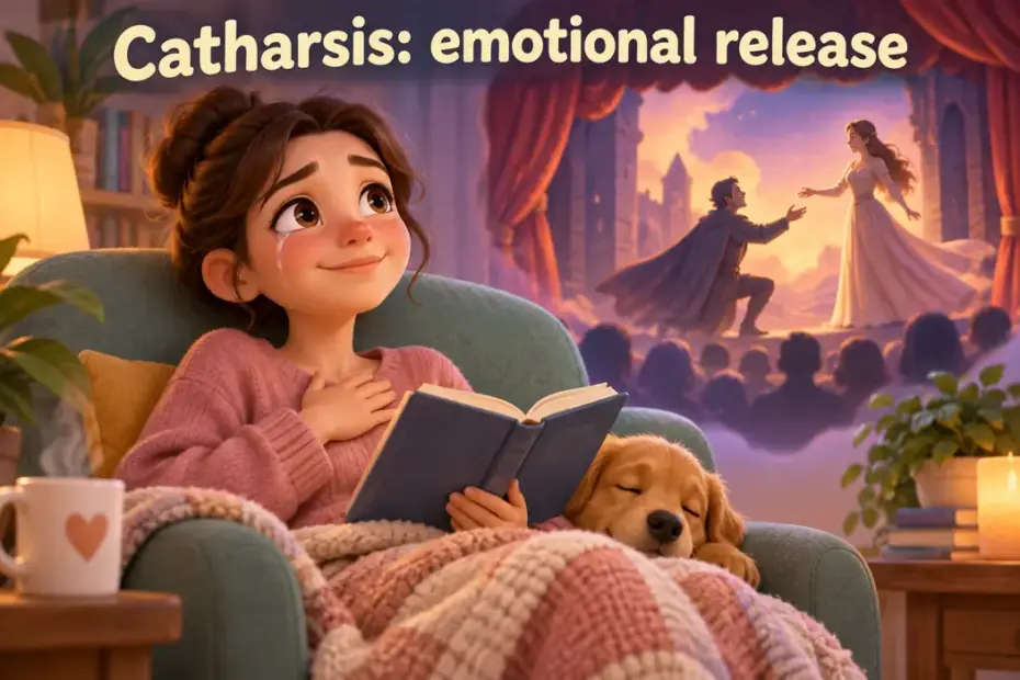 Catharsis: emotional release in a playful teaching illustration