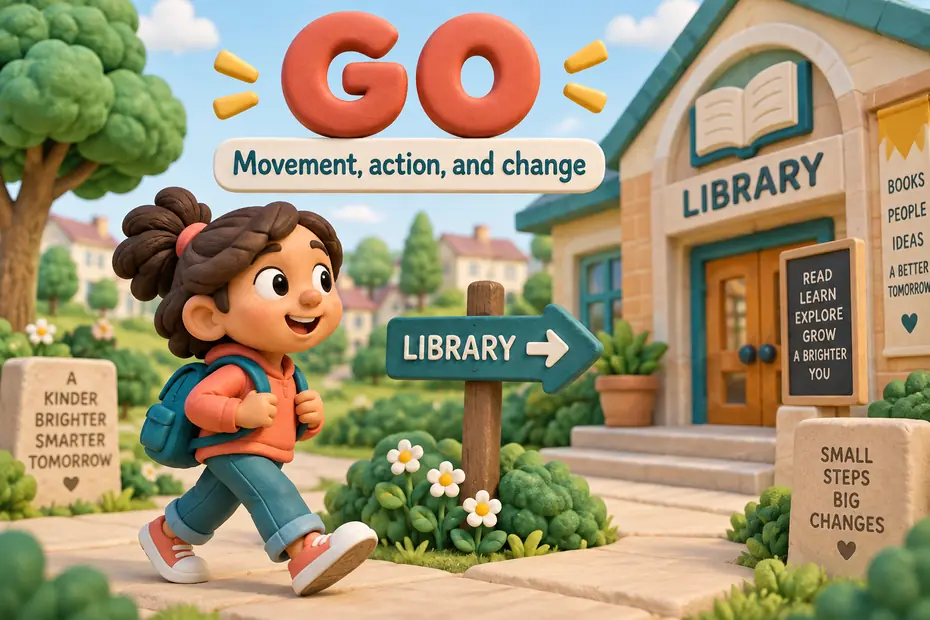 Go describes movement, action, and change.