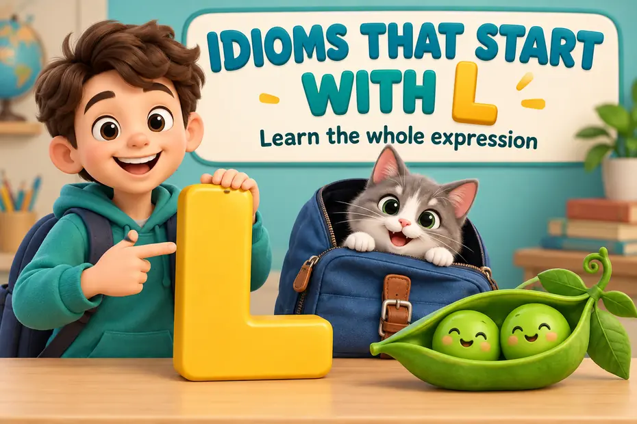 Idioms that start with L: learn the whole expression.