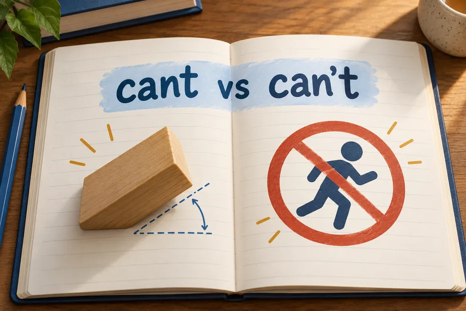 Cant vs can't: tilt, speech, and cannot