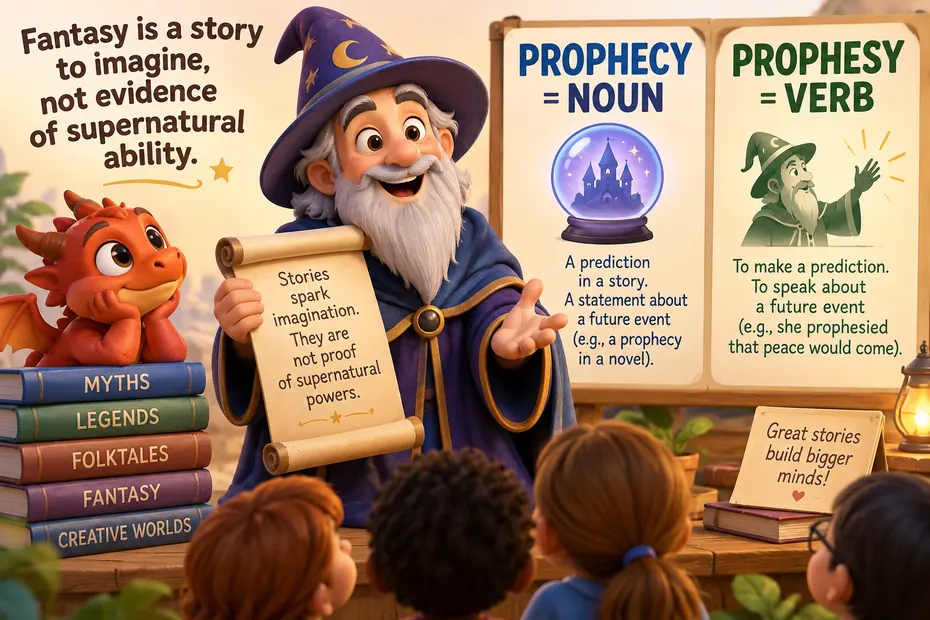 Prophecy is a noun; prophesy is a verb