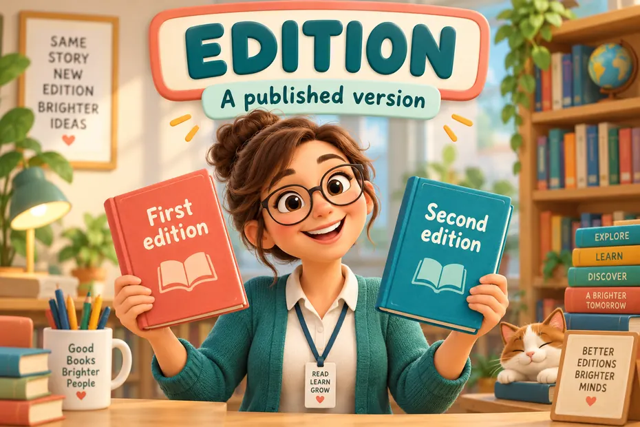 Edition identifies a published version or form