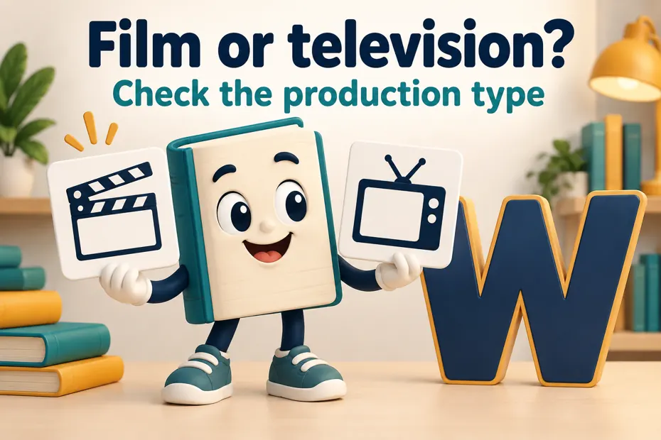 Book mascot compares film and television cards.