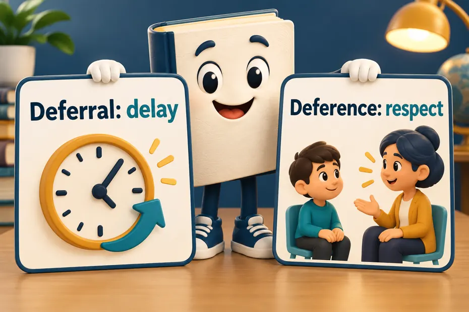 Book mascot compares delay with respectful listening.
