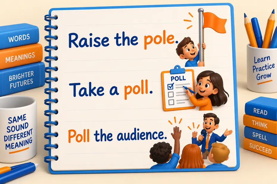 Raise the pole, take a poll and poll the audience show the difference.