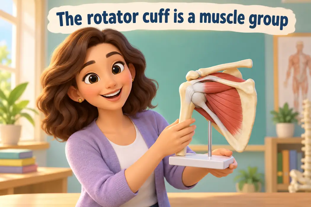 The rotator cuff is a muscle group