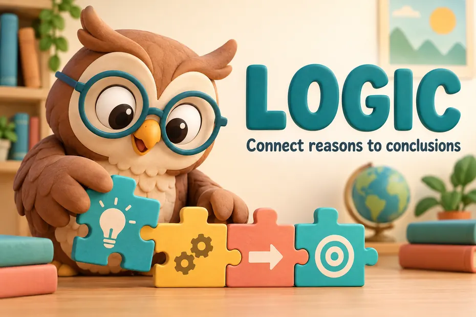 Logic connects reasons to conclusions.
