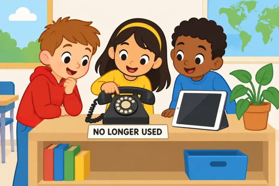 An old device fully replaced by a newer one illustrates obsolete in a sentence.