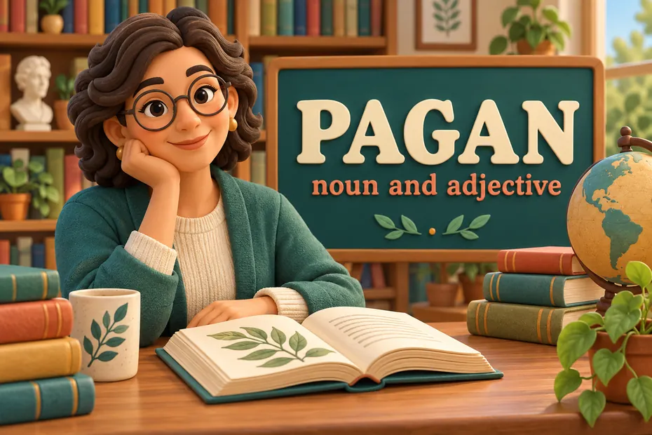 Pagan can function as a noun and adjective
