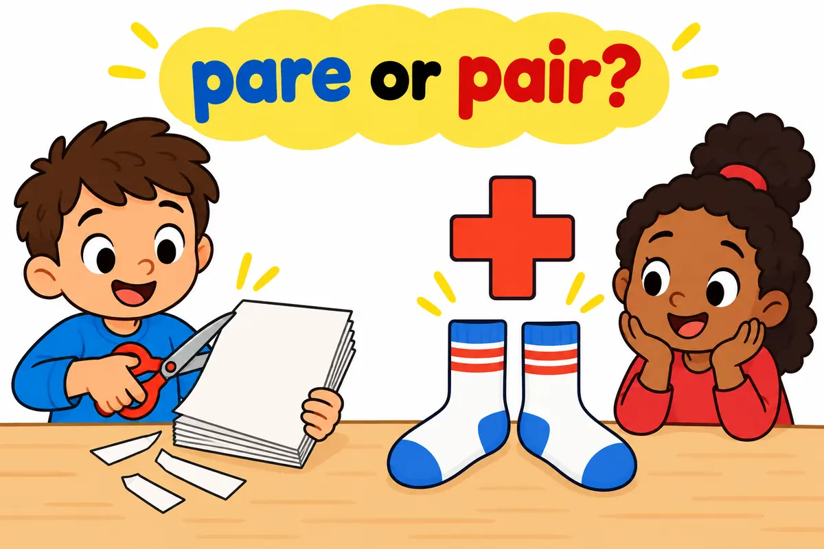 A cartoon pair of scissors trims a shrinking stack of notes while a matching pair of socks sits apart and crossed out.