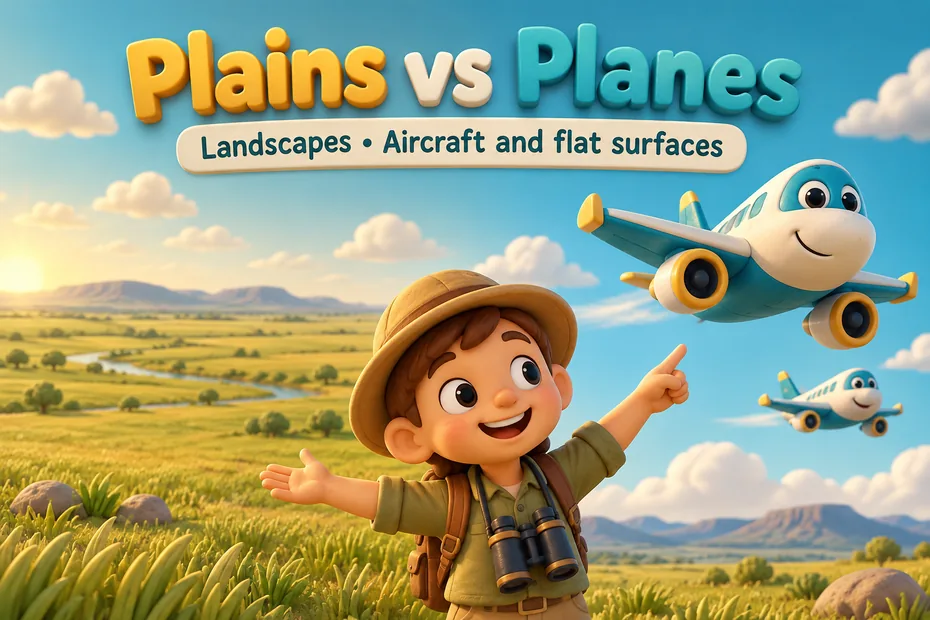 Plains vs planes: landscapes versus aircraft and flat surfaces