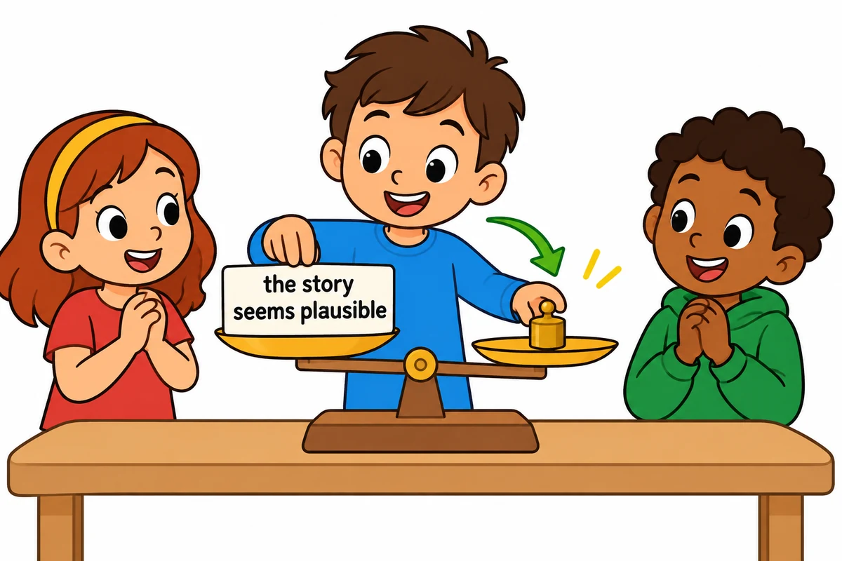 Plausible Picture Example Plausible in a Sentence: Meaning, Examples & Practice