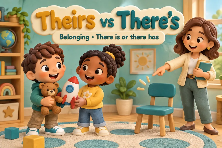Theirs vs there's: belonging versus there is or there has