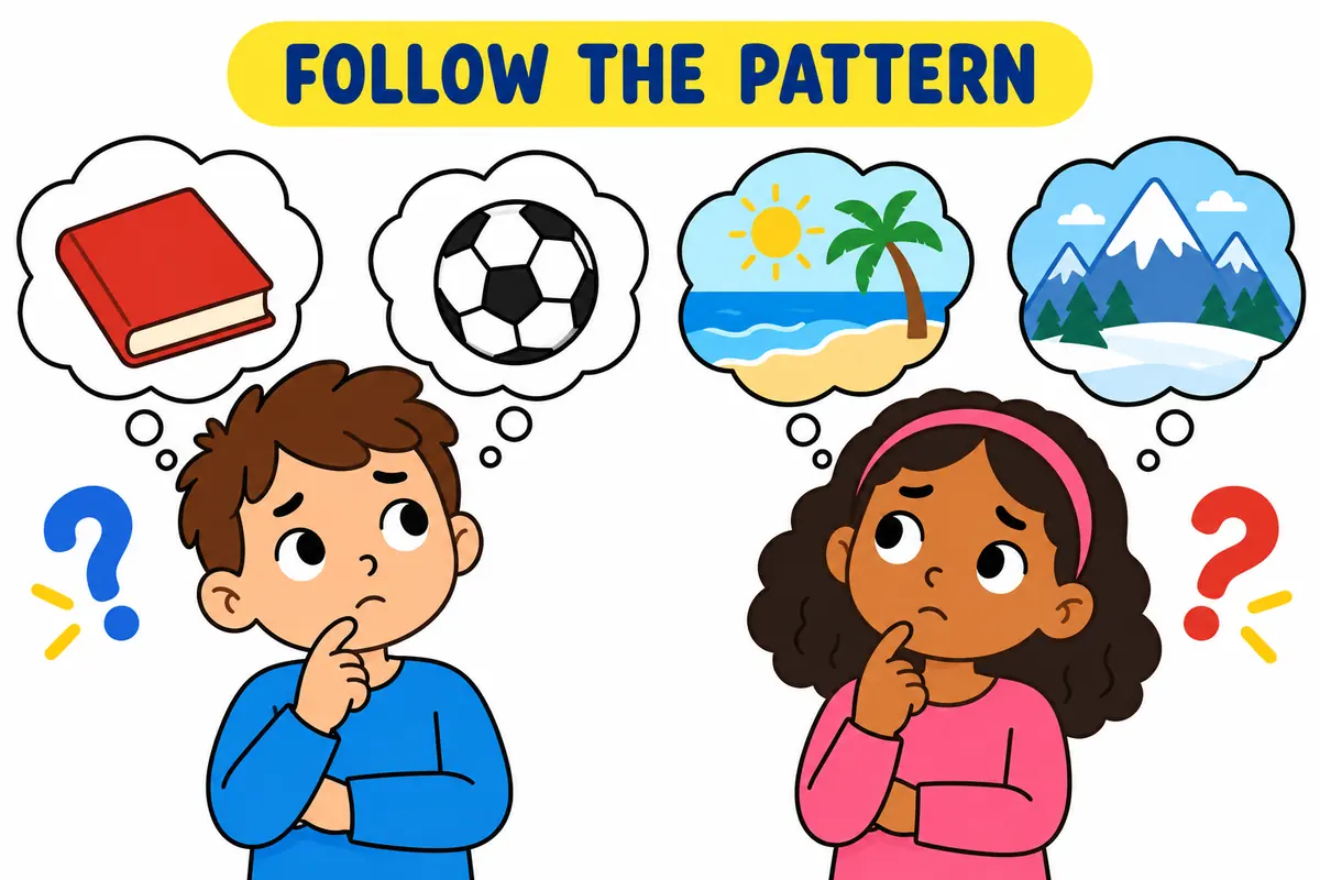 A cartoon demonstrates the grammar pattern for uncertain vs unsure.