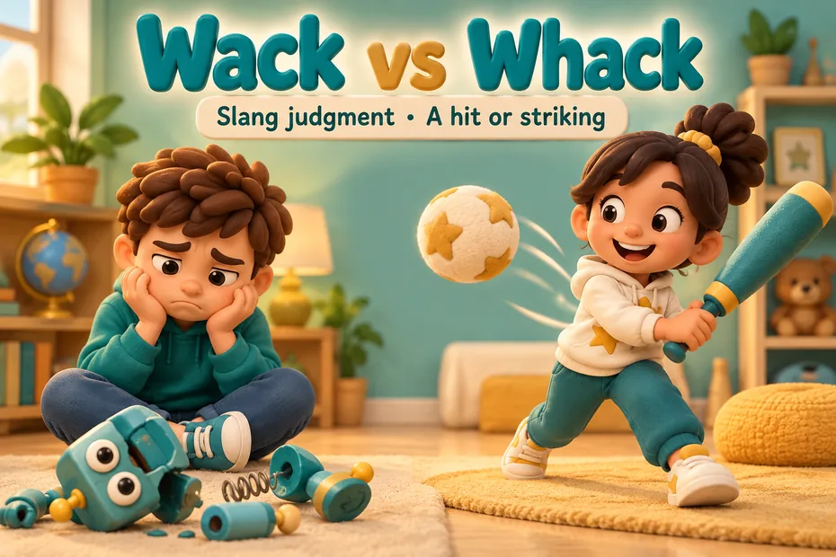 Wack vs whack: slang judgment and a hit or striking