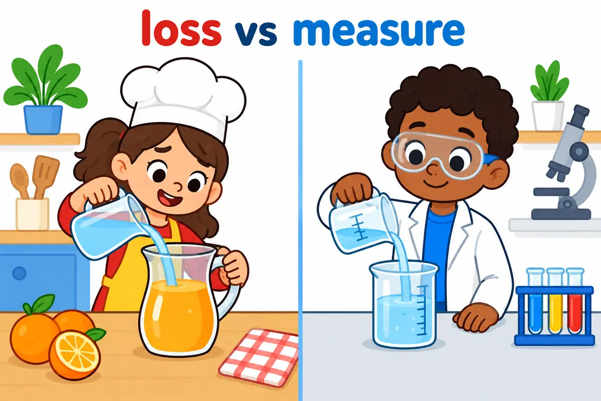 A cartoon split scene contrasts a chef adding water to a jug with a committee quietly erasing lines from a tall plan.