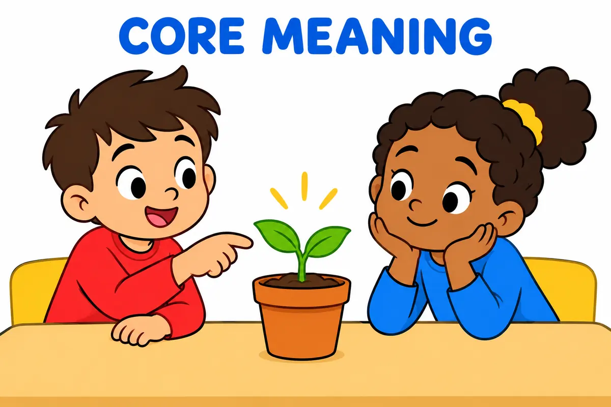 Cartoon children show Young Vs Inexperienced: Meaning and Usage, illustrating young vs inexperienced in context.